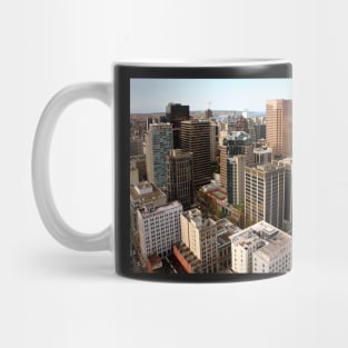 Downtown Skyscrapers from Harbour Tower, Vancouver City, Canada Mug